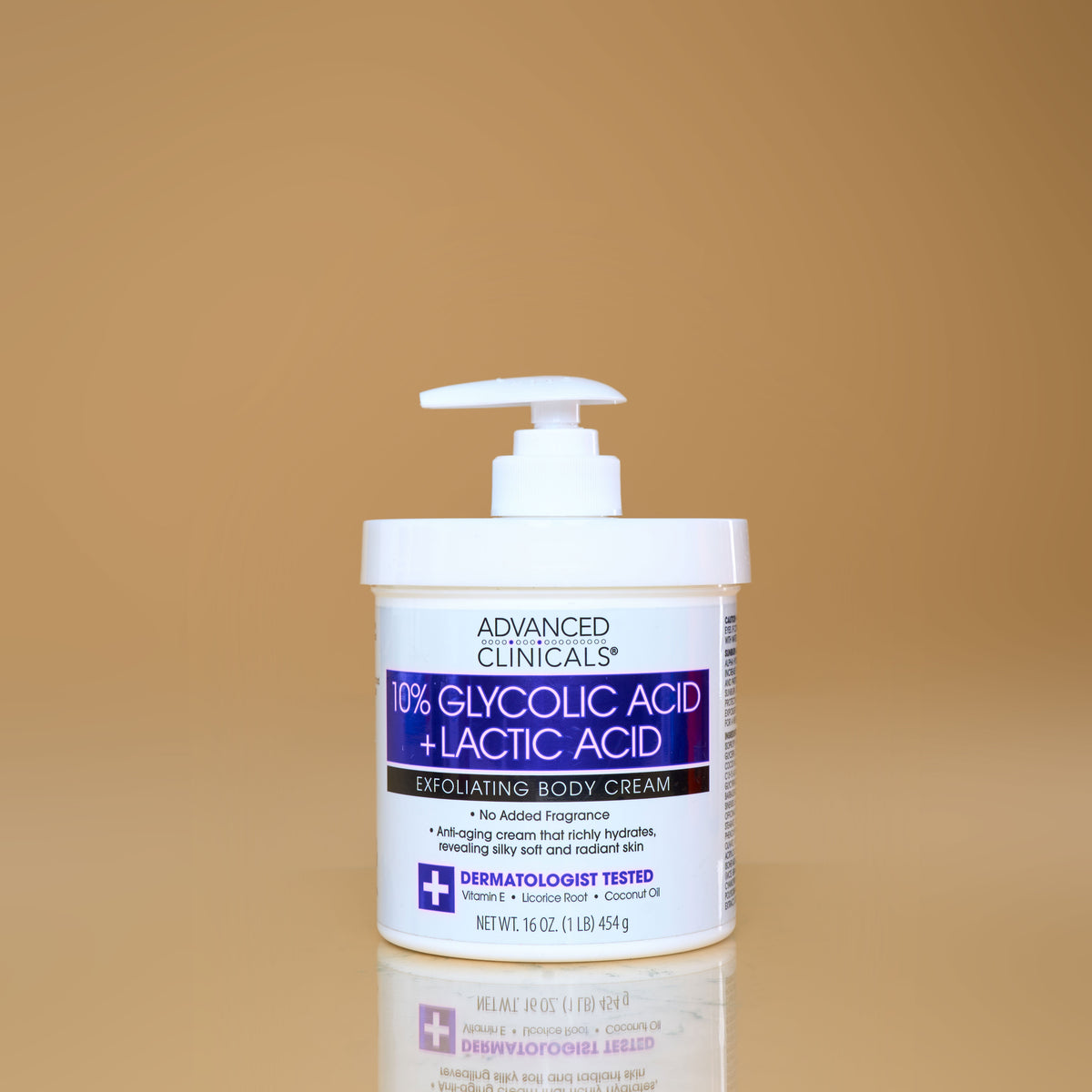 Crème Corporelle Exfoliante Advanced Korean 10% Acide Glycolique & Acide Lactique
