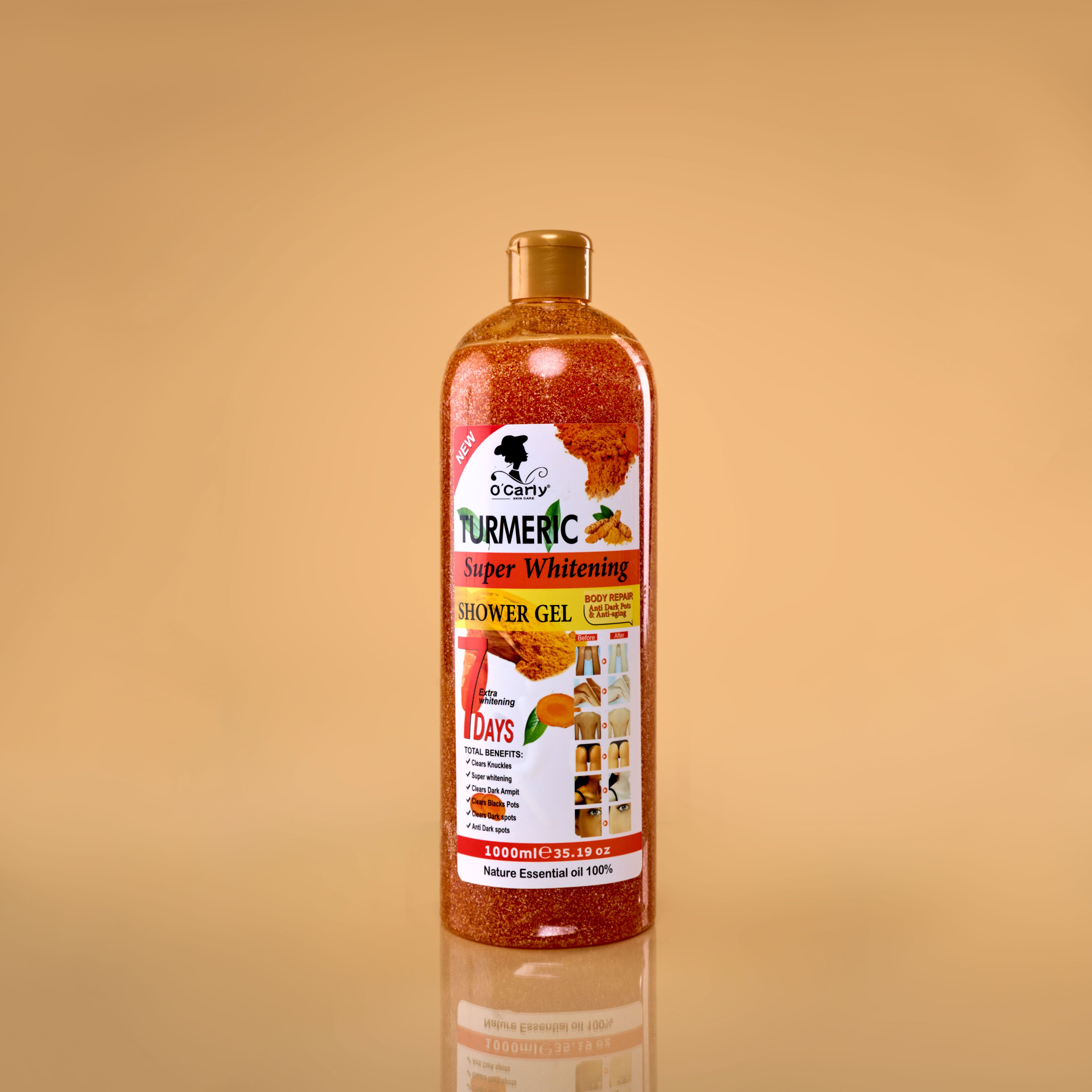 Gel Douche Exfoliant Et Eclaircissant Au Tumeric O'Carly